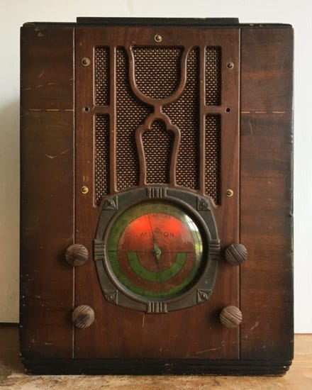 Mission Bell vintage radio